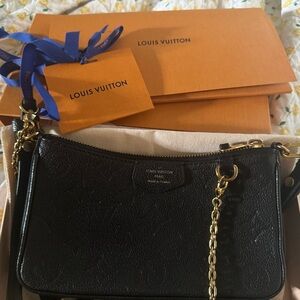 Louis Vuitton Easy Pouch on Strap Monogram Empreinte Leather
